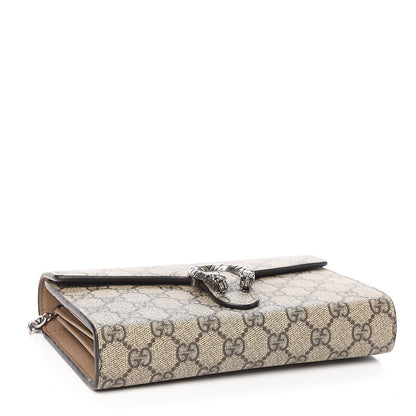 Gucci GG Supreme Monogram Mini Dionysus Chain Wallet Beige Taupe 4 of 10