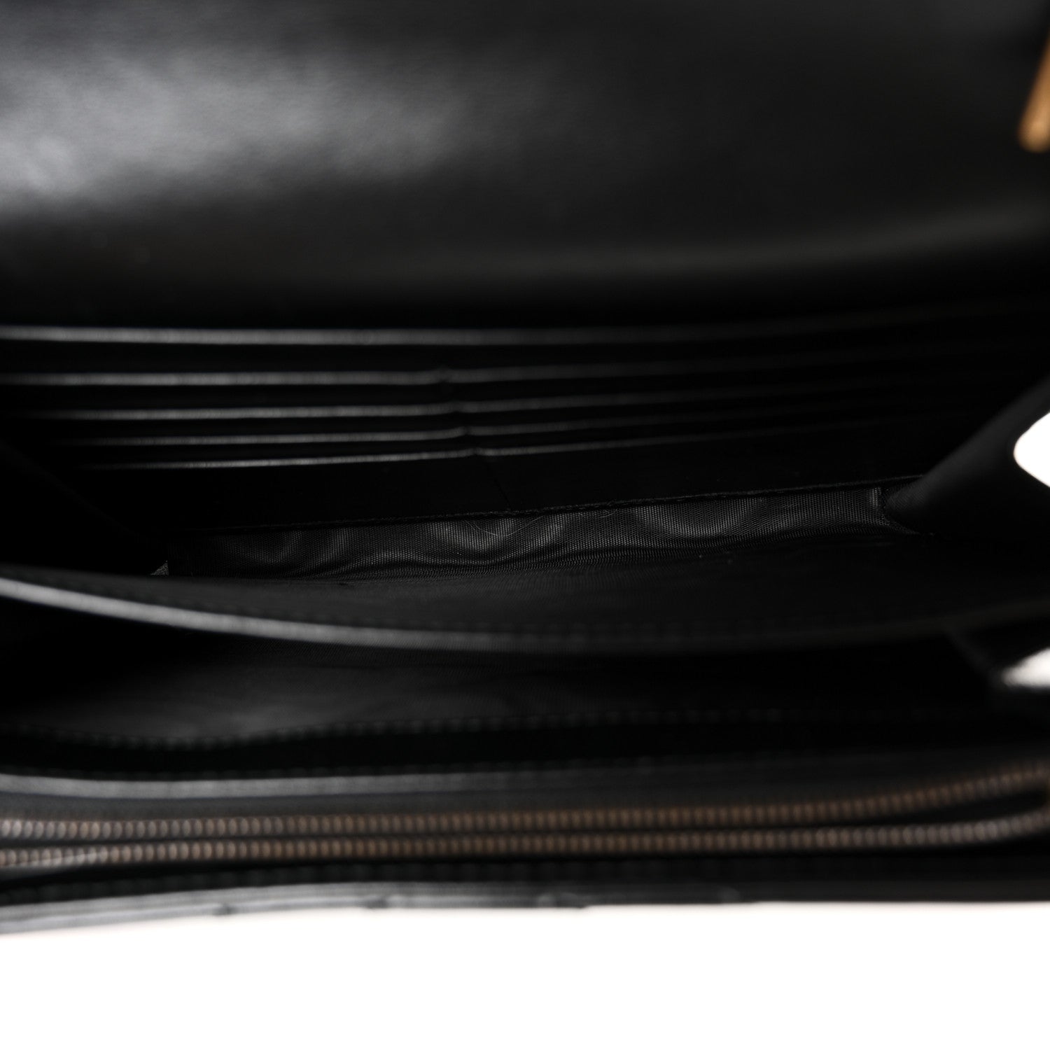 Gucci Calfskin Matelasse GG Marmont Chain Wallet Black 5 of 11