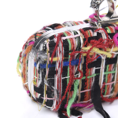 Alexander McQueen Tweed Wishing Tree Skull Knuckle Box Clutch Multicolor 7 of 10