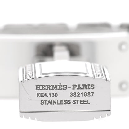 Hermes Stainless Steel Diamond 16mm Kelly Quartz Watch 4 of 5