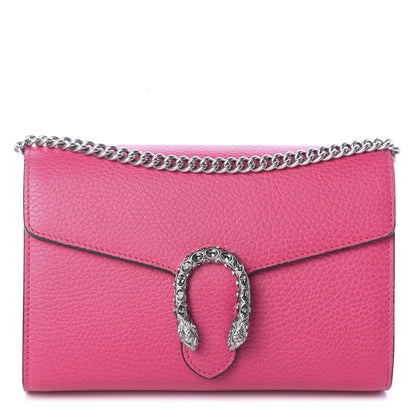 Gucci Dollar Calfskin Crystal Mini Dionysus Chain Wallet Box Pink 1 of 8