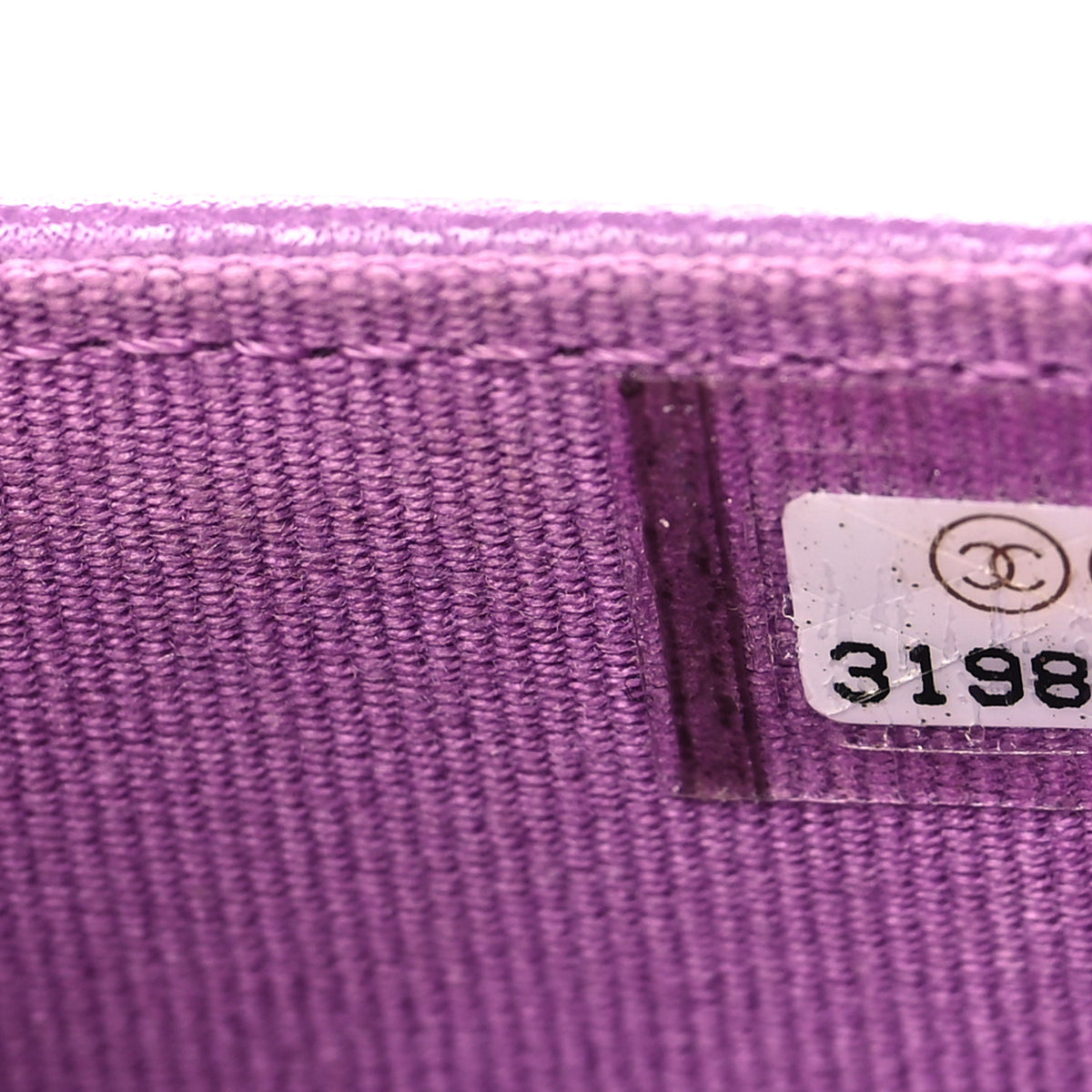 Chanel Caviar Quilted Flap Card Holder Wallet Purple 8 of 9