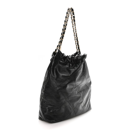 Chanel Shiny Calfskin Quilted Chanel 22 Black 4 of 11