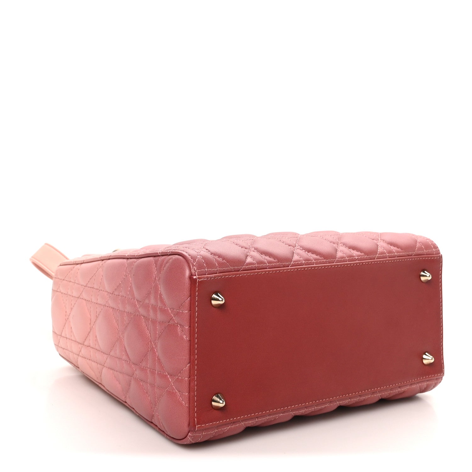 Christian Dior Lambskin Cannage Gradient Medium Lady Dior Pink 4 of 10