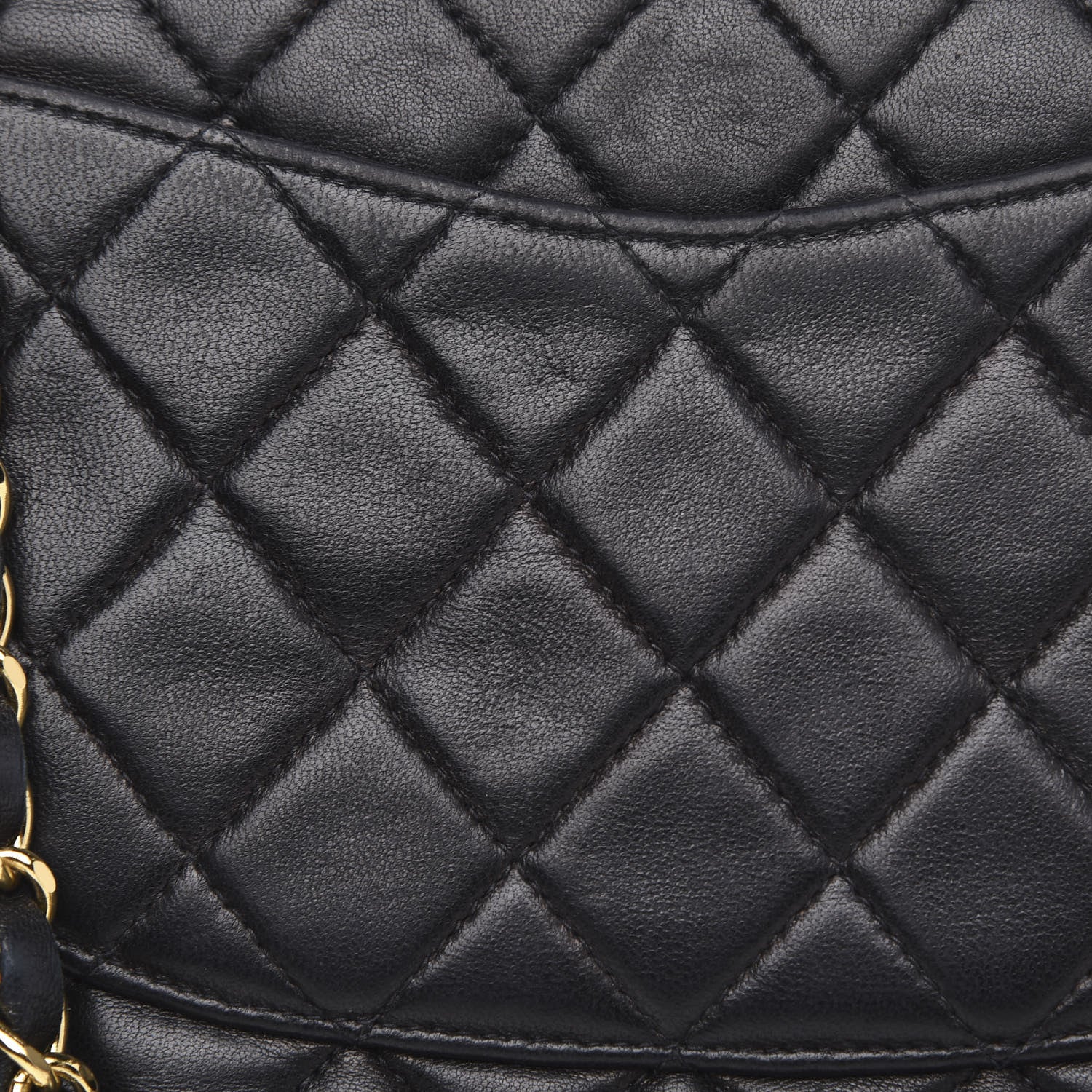 Chanel Lambskin Quilted Medium Double Flap Black 11 of 15