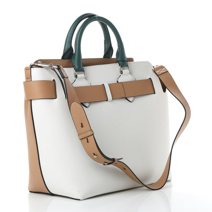 Burberry Soft Grain Calfskin Medium Belt Bag Light Camel Chalk White 4 of 15