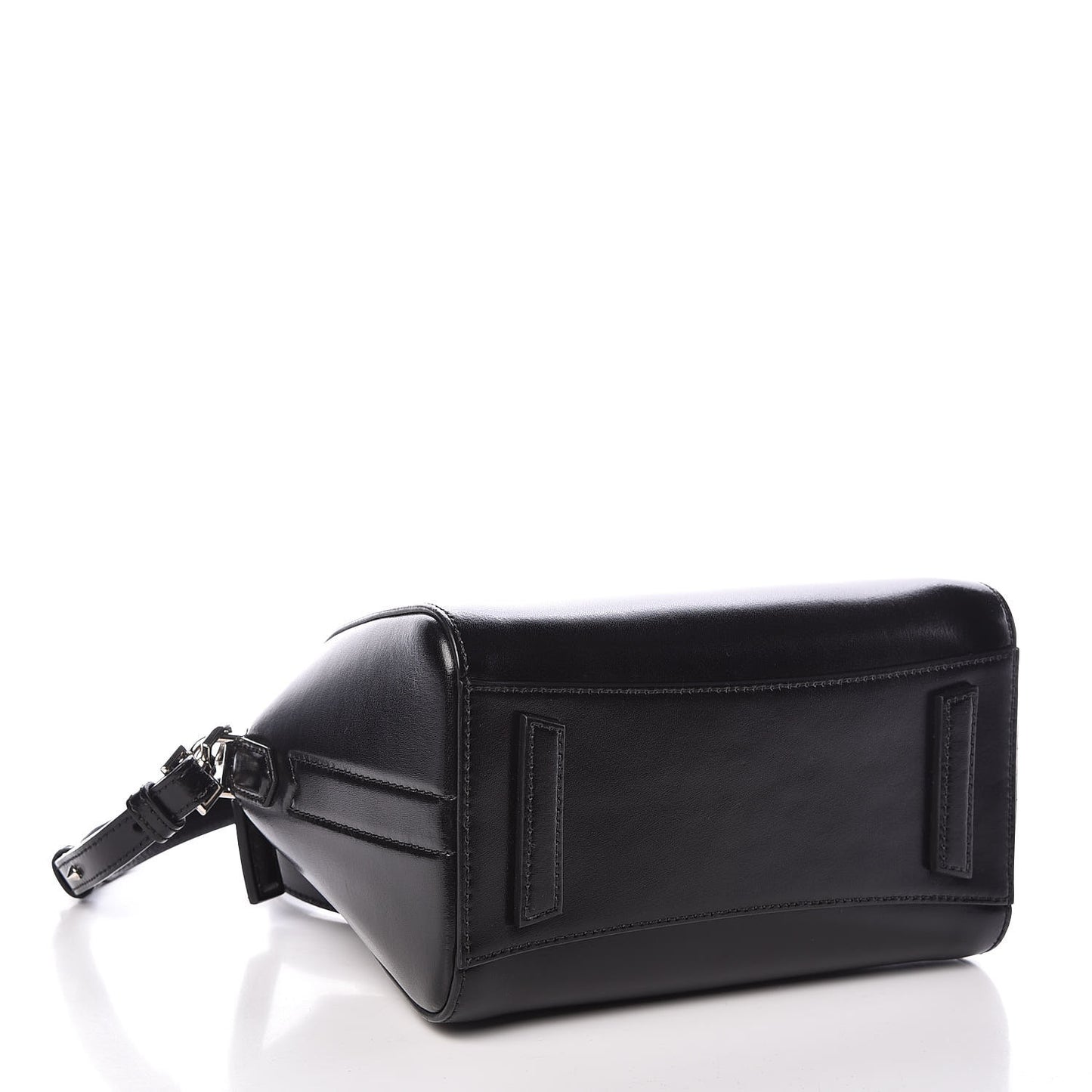 Shiny Lord Calfskin Mini Antigona Black