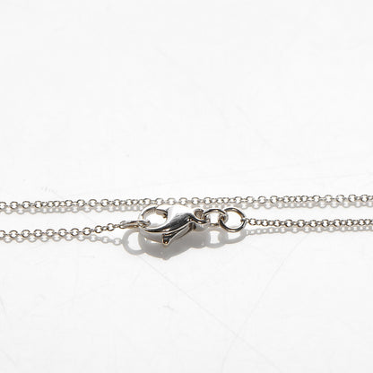 Tiffany 18K White Gold Metro Cross Pendant Necklace 5 of 5