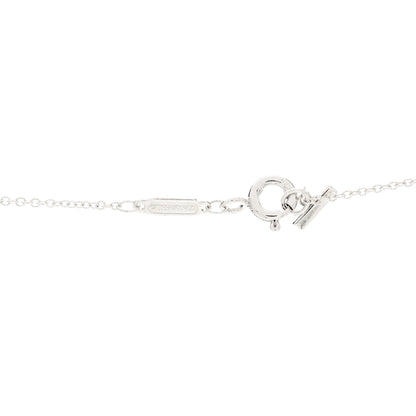 Tiffany Sterling Silver Large T Smile Pendant Necklace 4 of 5