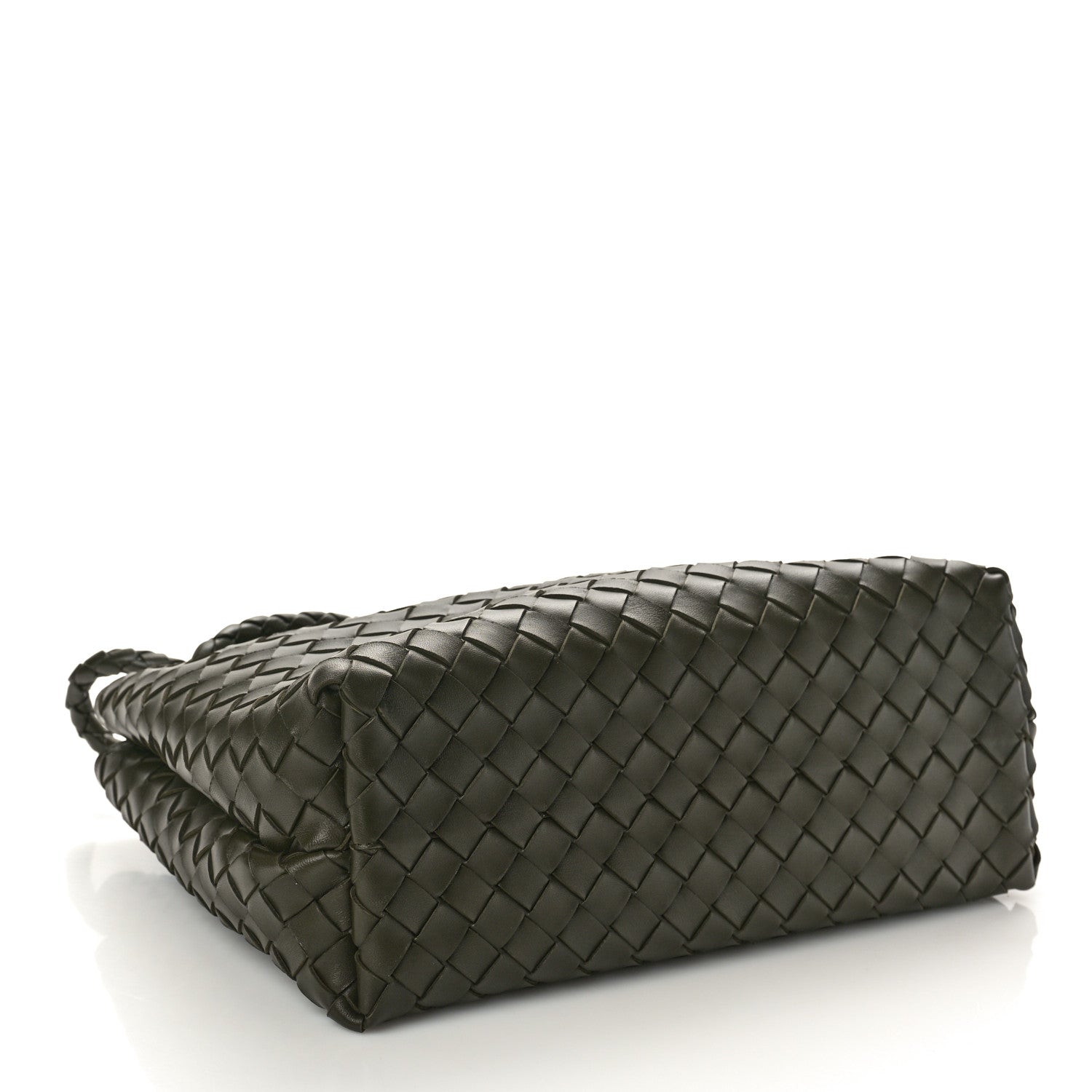 Bottega Veneta Nappa Intrecciato Medium Andiamo Shoulder Bag Dark Green 4 of 9