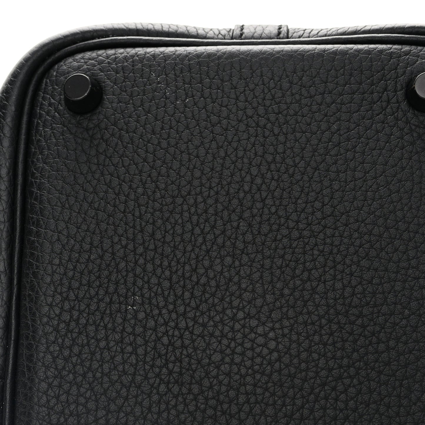 Taurillon Clemence Monochrome Picotin Lock 18 PM Black