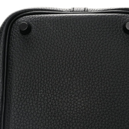 Hermes Taurillon Clemence Monochrome Picotin Lock 18 PM Black 11 of 12