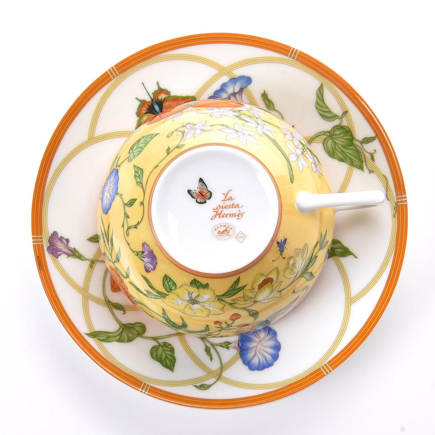 Porcelain La Siesta Breakfast Cup And Saucer Set Of 2