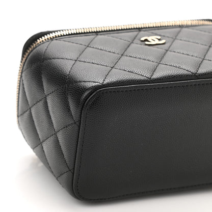Chanel Caviar Quilted Small Vanity Case With Chain Black 10 of 11