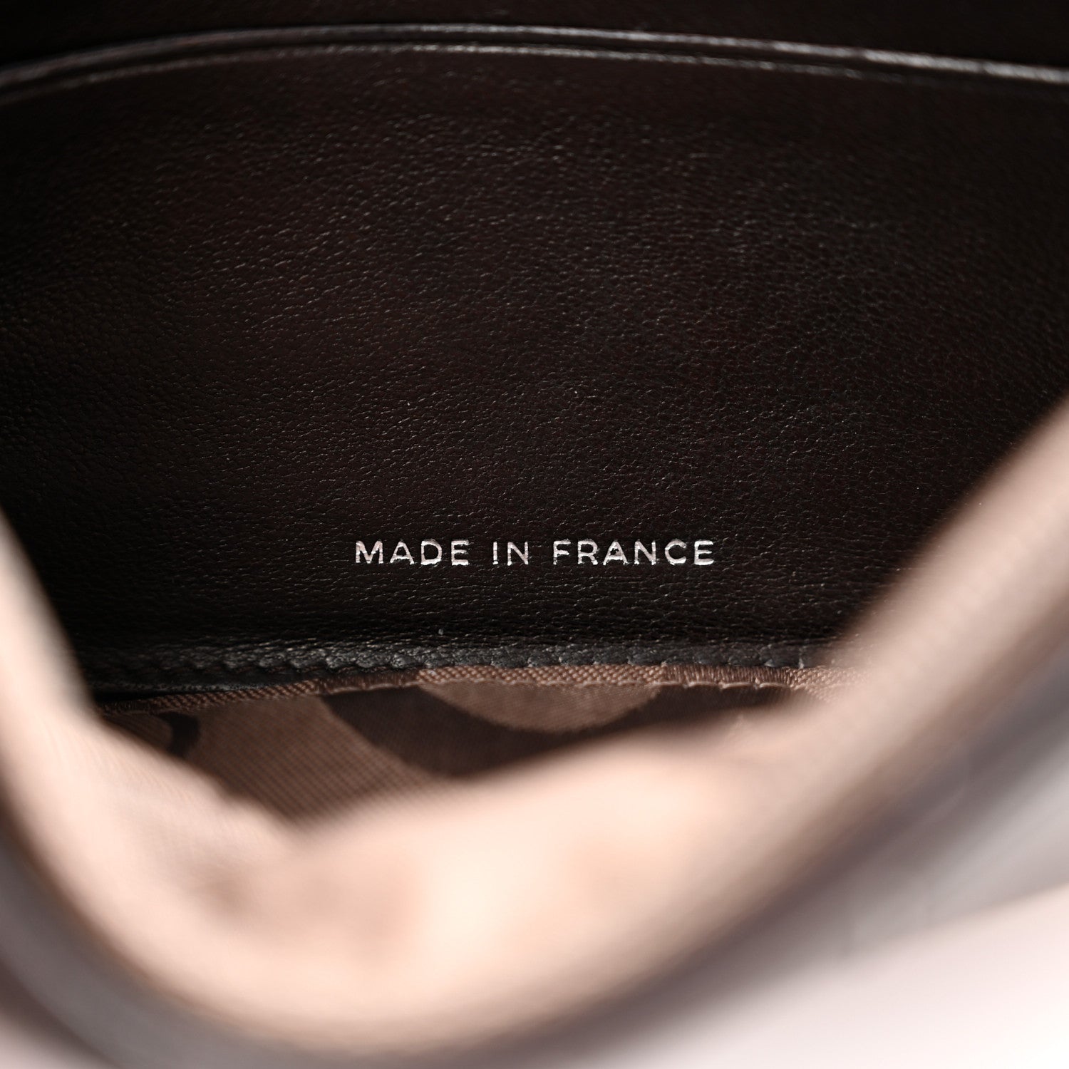 Chanel Lambskin Vertical Quilted Mademoiselle Compact Wallet Dark Brown 7 of 13