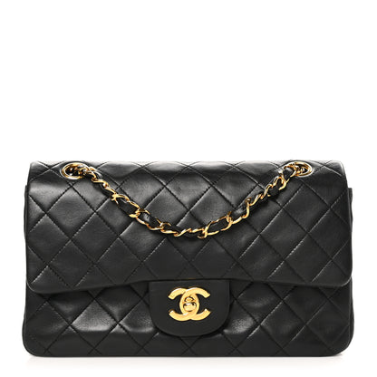 Chanel Lambskin Quilted Small Double Flap Black 1 of 10