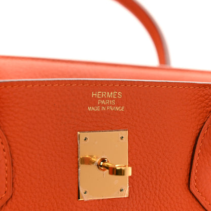 Hermes Togo Birkin 40 Feu 5 of 27