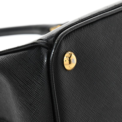 Prada Saffiano Small Galleria Double Zip Tote Black 10 of 13