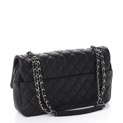 Chanel Caviar Quilted Jumbo Easy Flap Black 3 of 12