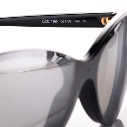 Versace Mirrored Cat Eye Sunglasses 4266 Black 5 of 9