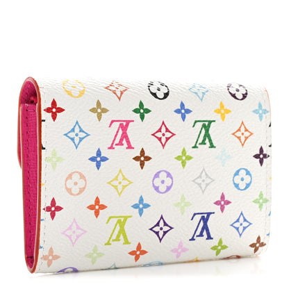Louis Vuitton LV X TM Monogram Multicolor Rosalie Coin Purse White Kawaii Pink 3 of 7
