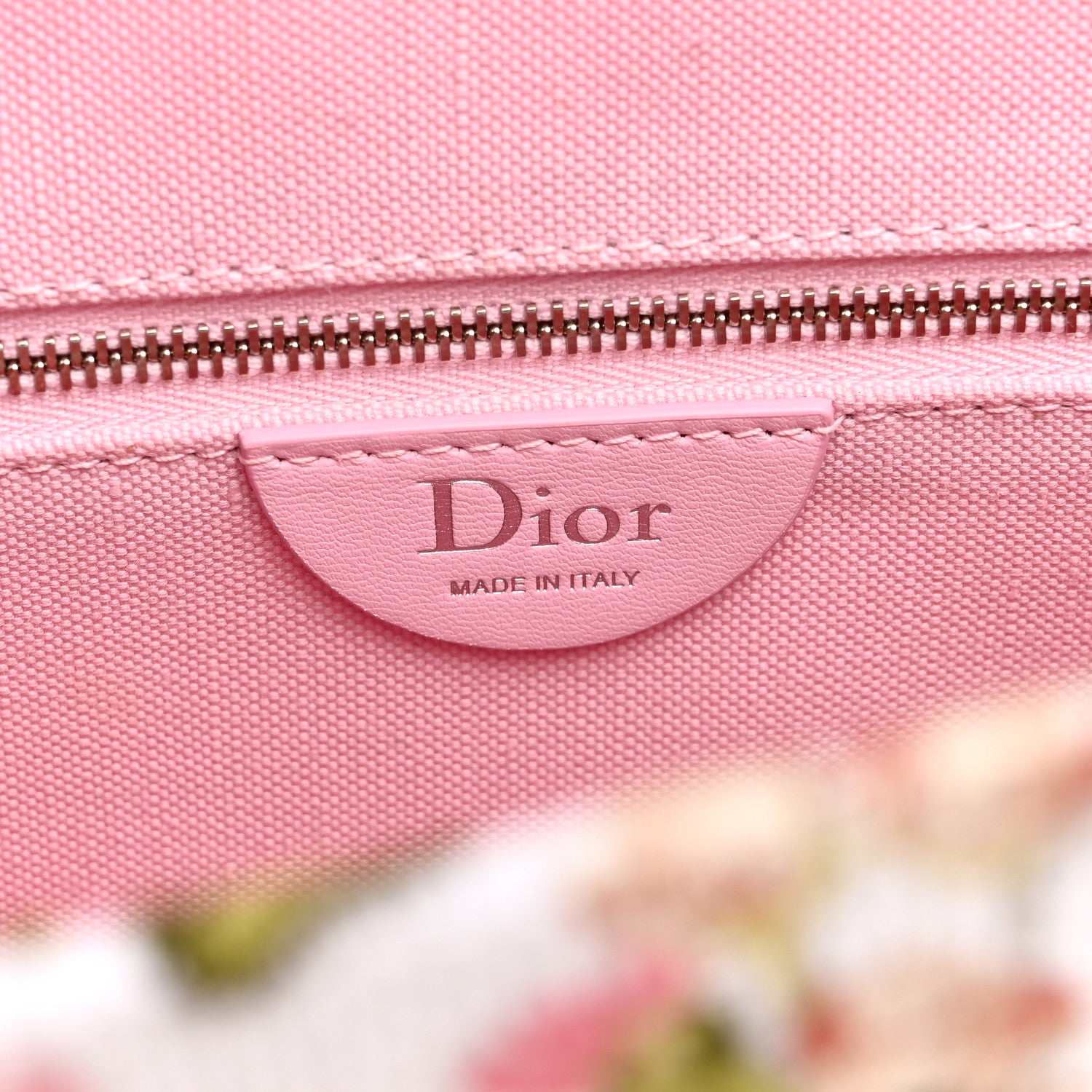 Christian Dior Cotton Toile De Jouy Daisy Garden Embroidered Dior Medaillon Small Book Tote With Strap Pink Multicolor 6 of 12