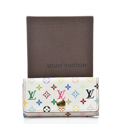 Louis Vuitton Monogram Multicolor Multicles 4 Key Holder White Litchi 9 of 9