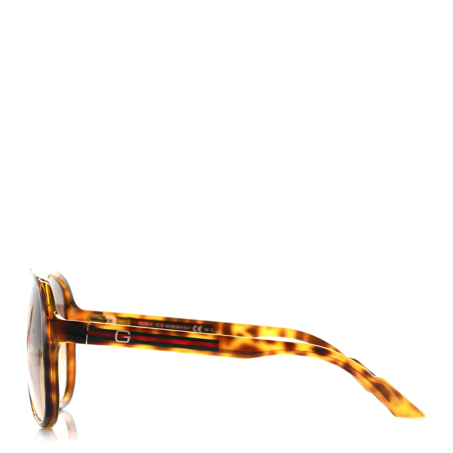 Gucci Acetate Aviator Sunglasses GG 1627/S Tortoise 3 of 7