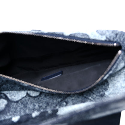 Christian Dior X Peter Doig Denim Camouflage Saddle Bag 5 of 10