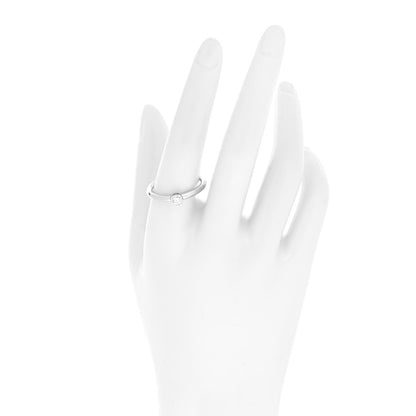 Tiffany Platinum Diamond .19ct Bezet Ring 61 9.5 2 of 5