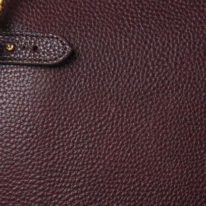Mulberry Natural Grain Leather Amberley Satchel Oxblood 10 of 10