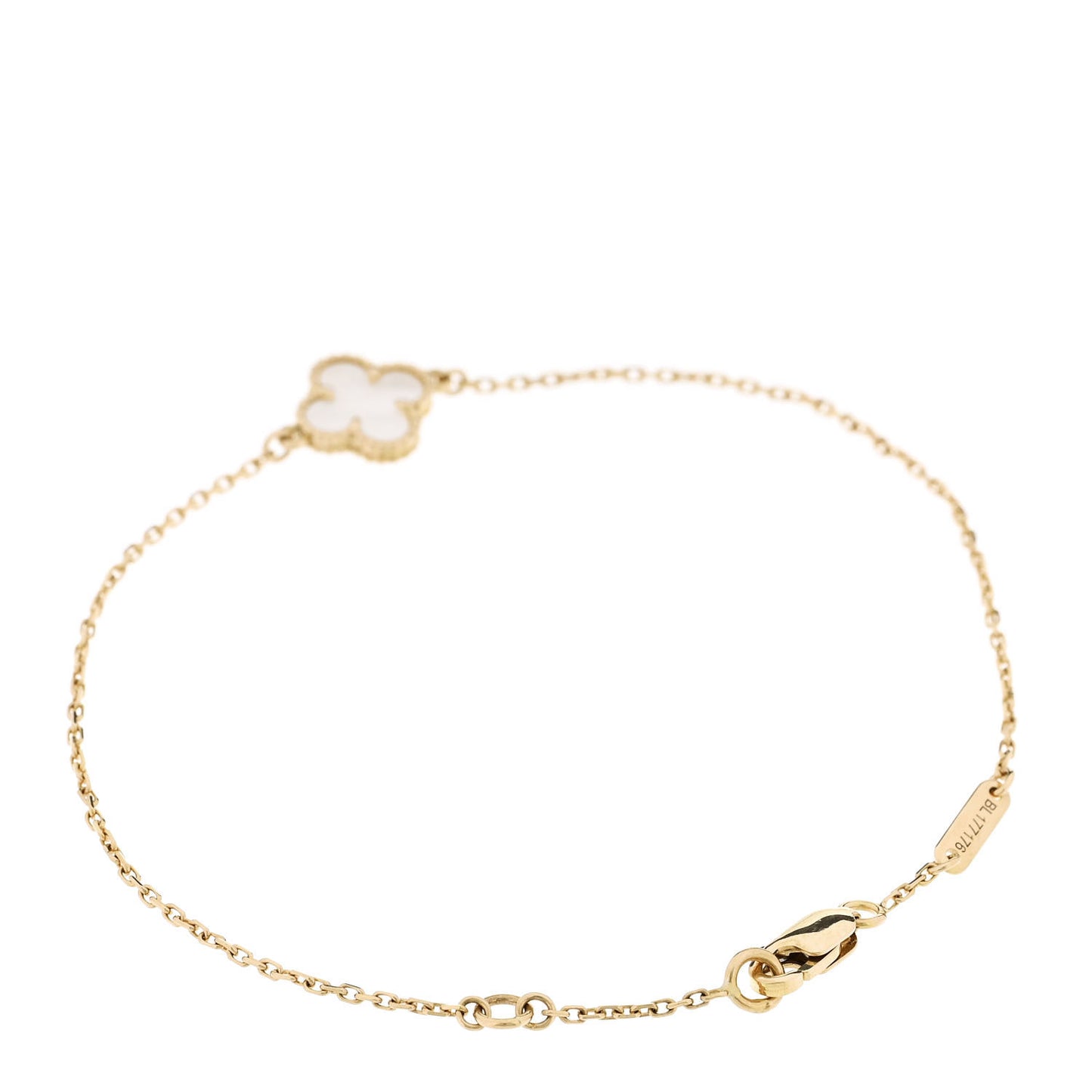 18K Yellow Gold Mother of Pearl Sweet Alhambra Bracelet
