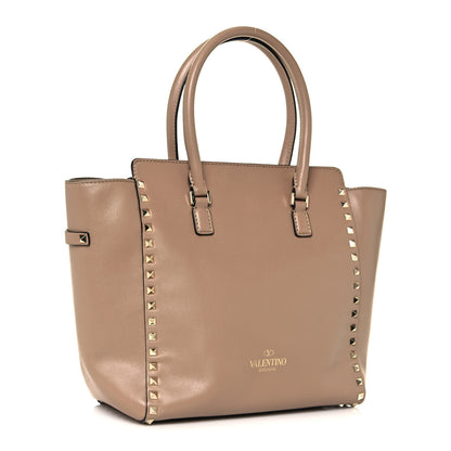 Valentino Garavani Vitello Rockstud Double Handle Tote Alpaca 3 of 17