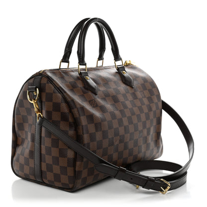 Louis Vuitton Damier Ebene Speedy Bandouliere 30 3 of 10