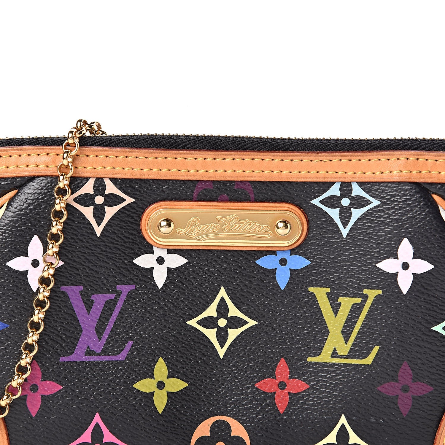 Louis Vuitton Monogram Multicolor Pochette Milla MM Black 10 of 10