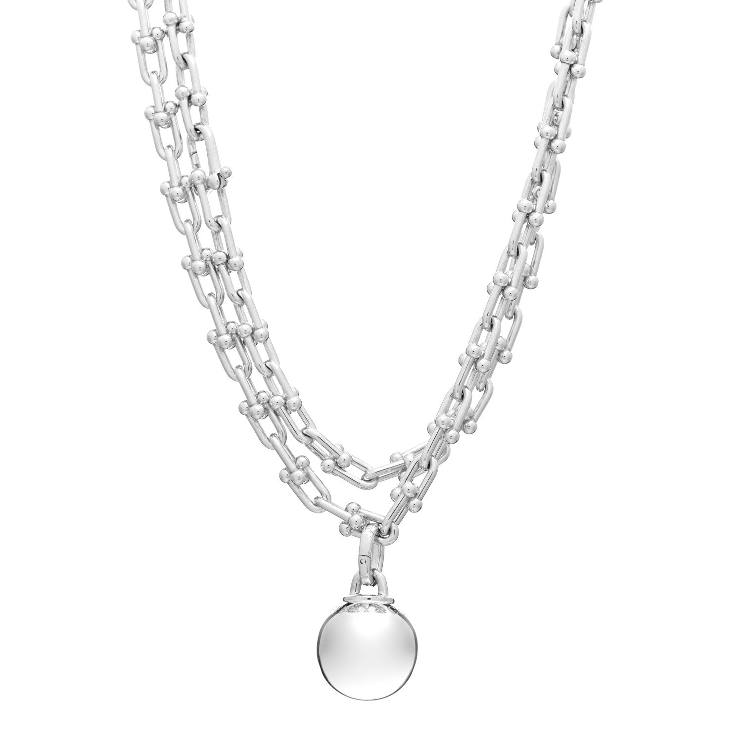 Tiffany Sterling Silver HardWear Wrap Necklace 1 of 6