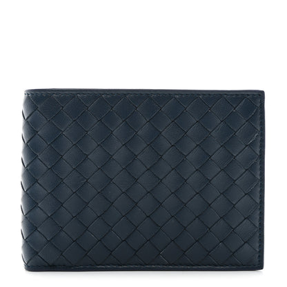 Bottega Veneta Nappa Intrecciato Bi-Fold Wallet Denim 1 of 8