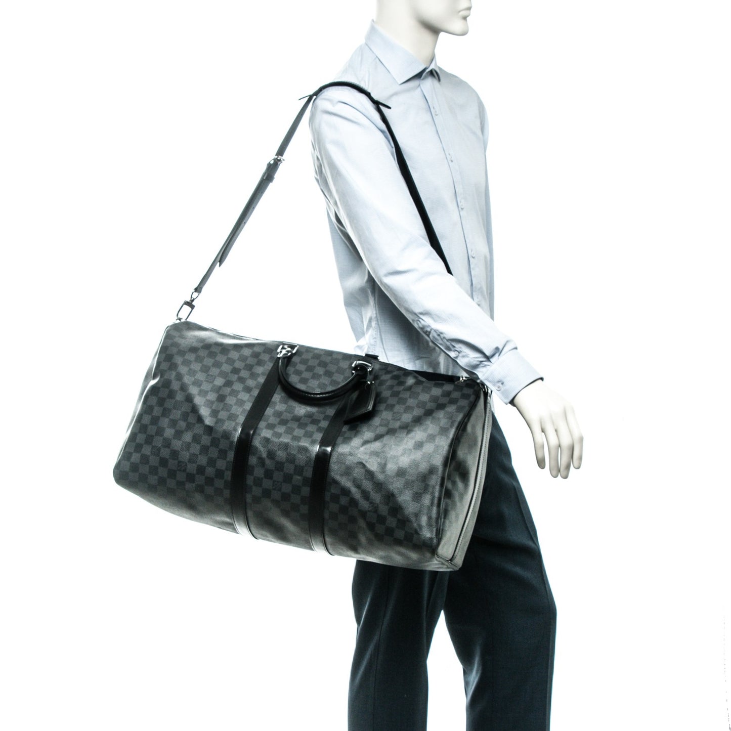 Damier Graphite Keepall Bandouliere 55