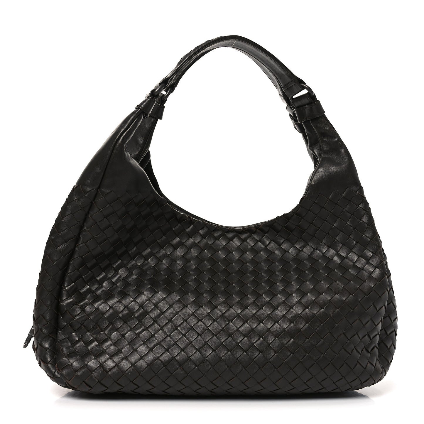 Nappa Intrecciato Medium Campana Ebano