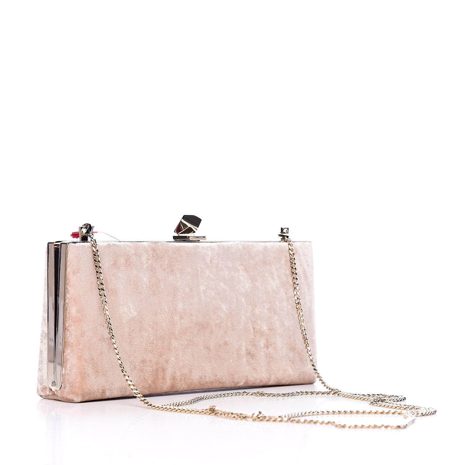 Jimmy Choo Crushed Velvet Celeste Clutch Pink 3 of 10