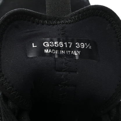 Chanel Velvet Calfskin Mixed Fibers CC Sneakers 39.5 Black 8 of 8