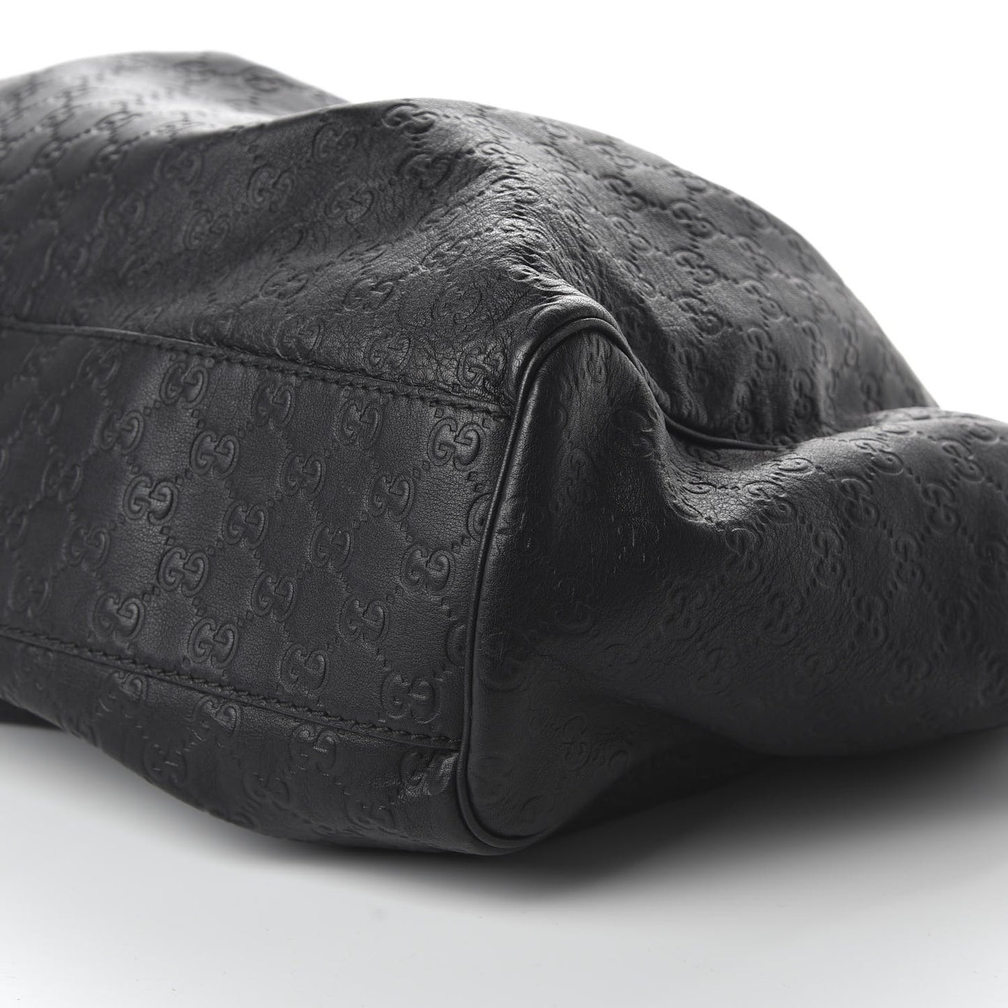 Guccissima Vitello Tender Large Sukey Tote Black