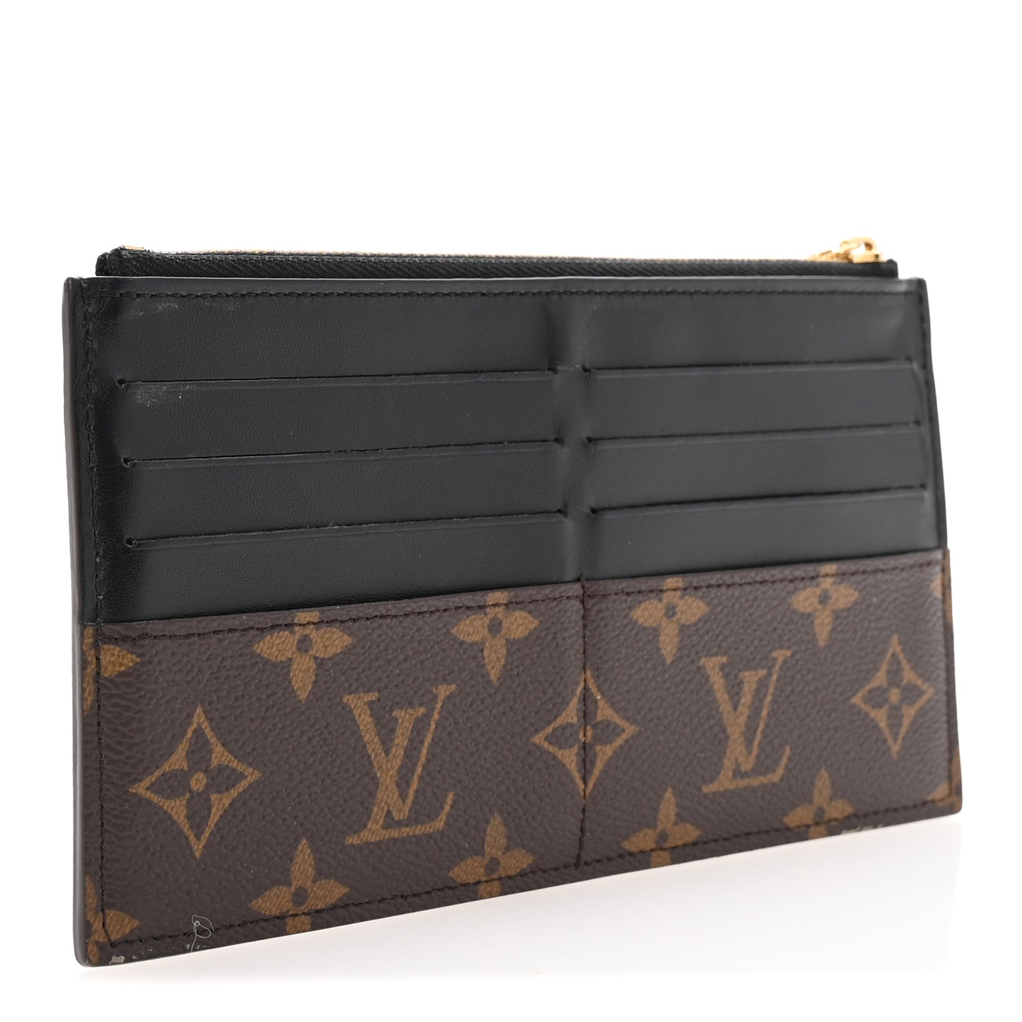 Monogram Slim Purse Black