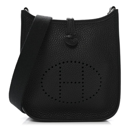Hermes Taurillon Clemence Evelyne TPM Black 1 of 11