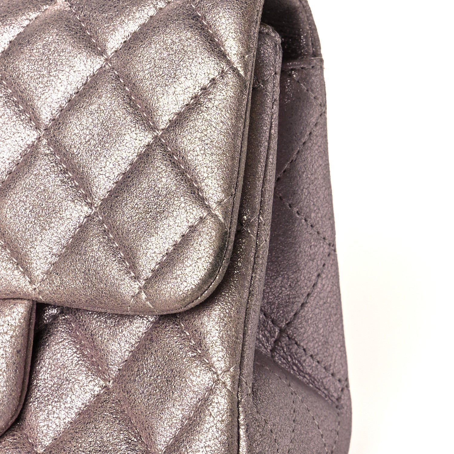 Chanel Iridescent Calfskin Quilted Mini Square Flap Light Pink 11 of 13