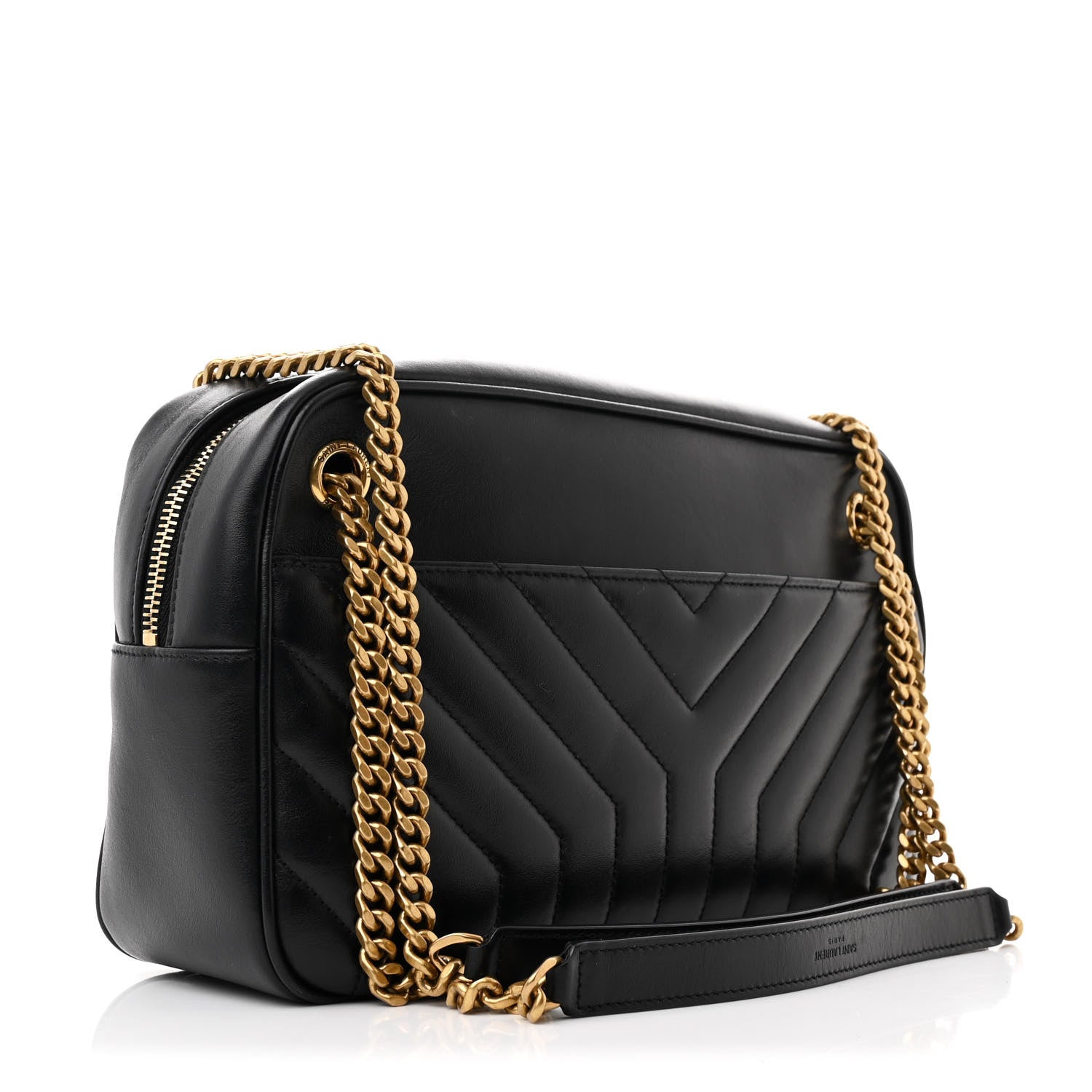 Saint Laurent Calfskin Matelasse Joan Camera Bag Black 3 of 10