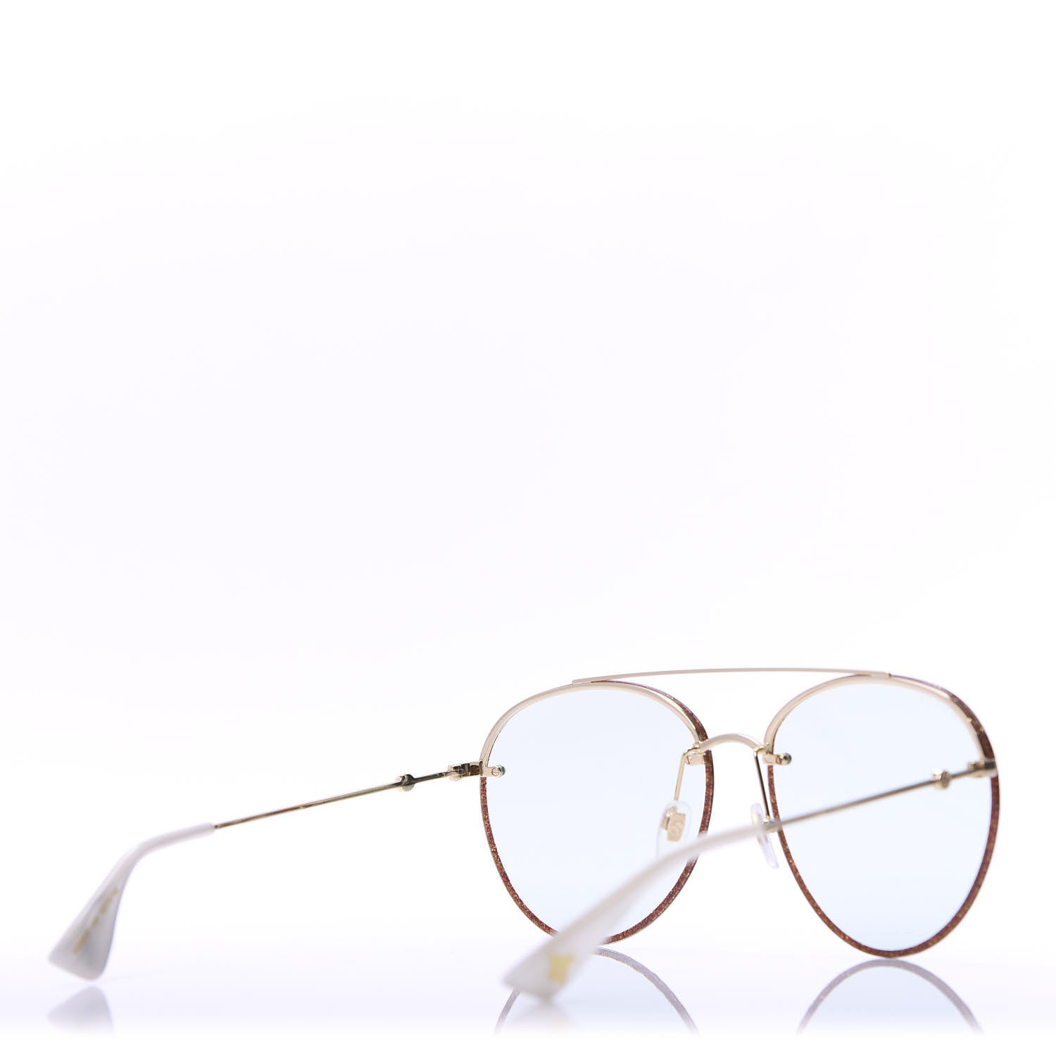 Gucci Glitter Aviator Sunglasses GG0351S Red 4 of 9