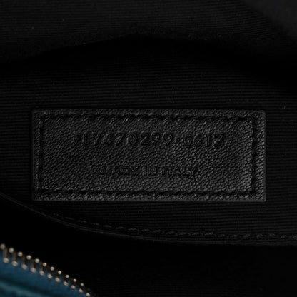 Saint Laurent Lambskin Monogram Small Lou Camera Bag Peacock 7 of 10
