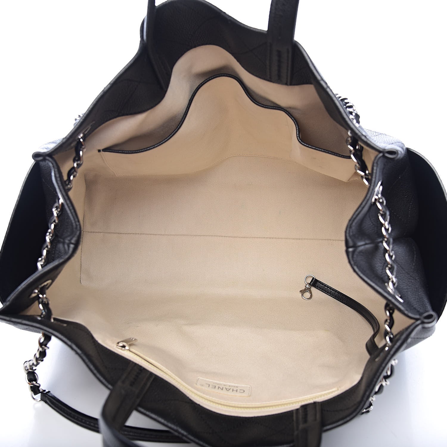 Chanel Grained Calfskin CC Pocket Tote Black 5 of 10