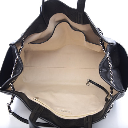 Chanel Grained Calfskin CC Pocket Tote Black 5 of 10